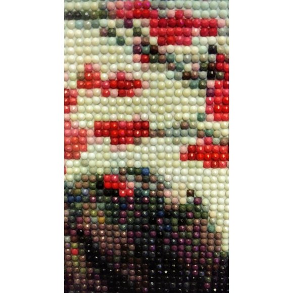 Beautiful Beaded Painting with Frame Hand Made Wall Art work, bead- on fabric - Picture 8 of 10